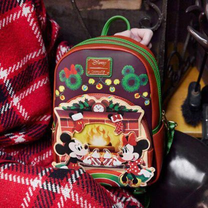 Mickey & Minnie Mouse Hot Cocoa Fireplace Mini Backpack - Image 2