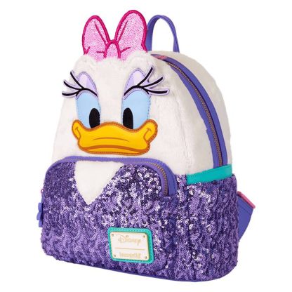 Daisy Duck 85th Anniversary Sequin Plush Cosplay Mini Backpack - Image 3