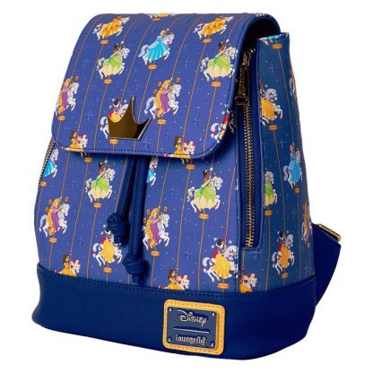 Disney Princess Carousel All-Over Print Drawstring Mini Backpack - Image 3