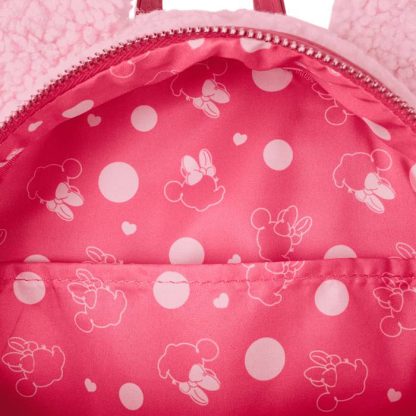 Minnie Mouse Exclusive Hearts Strawberry Scented Sherpa Mini Backpack - Image 6