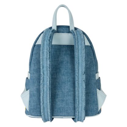 Disney Dogs & Cats Floral Faux Denim Fringe Mini Backpack - Image 7