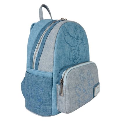Disney Dogs & Cats Faux Denim Mini Backpack - Image 6