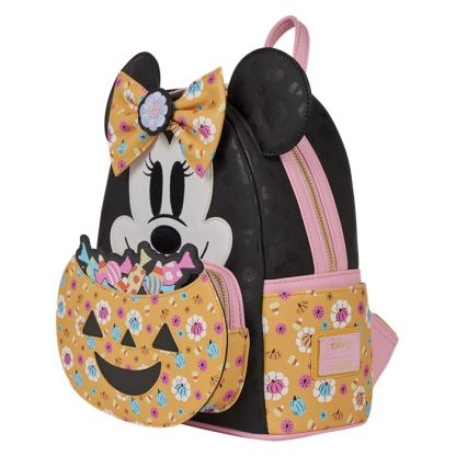 Minnie Mouse Cosplay Floral Pumpkin Glow Mini Backpack - Image 5