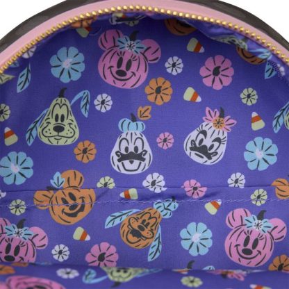 Minnie Mouse Cosplay Floral Pumpkin Glow Mini Backpack - Image 8