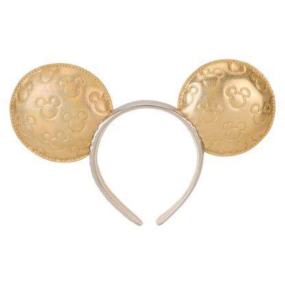 Minnie Mouse Exclusive Metallic Gold & Silver Quilted Ear Headband - Image 6