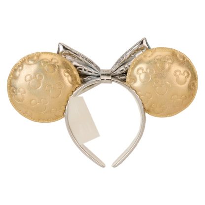 Minnie Mouse Exclusive Metallic Gold & Silver Quilted Ear Headband - Image 7