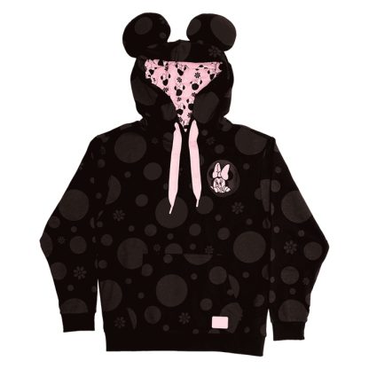 Minnie Mouse Floral Rock The Dots Unisex Hoodie - Image 4