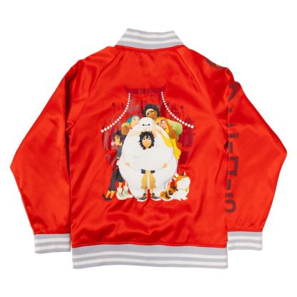 Big Hero 6 10th Anniversary Baymax & Friends Unisex Bomber Jacket - Image 4