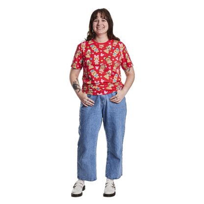 Mickey & Friends Gingerbread Cookie All-Over Print Unisex Tee - Image 9