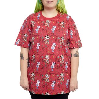 Western Mickey & Minnie Lasso All-Over Print Unisex Tee