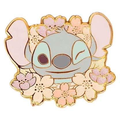Stitch & Angel Cherry Blossom Mystery Box Pin - Image 4