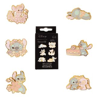 Stitch & Angel Cherry Blossom Mystery Box Pin