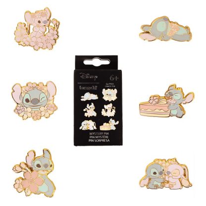 Stitch & Angel Cherry Blossom Mystery Box Pin