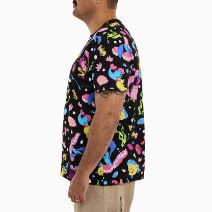 The Little Mermaid 35th Anniversary Life is the Bubbles All-Over Print Unisex Tee - Image 3