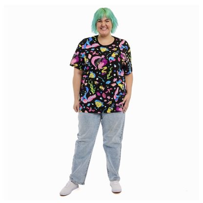 The Little Mermaid 35th Anniversary Life is the Bubbles All-Over Print Unisex Tee - Image 9
