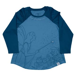 Pinocchio Blue Fairy Unisex Raglan Tee