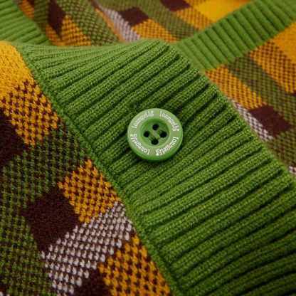 Pluto 95th Anniversary Plaid Knit Cardigan - Image 7