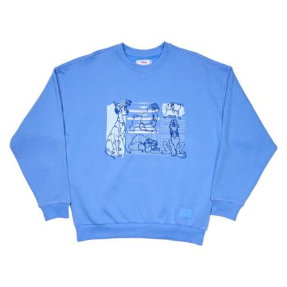 Disney Dogs & Cats Oversized Unisex Crewneck Sweatshirt