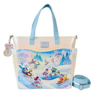 Mickey & Friends Winter Wonderland Convertible Backpack & Tote Crossbody Bag