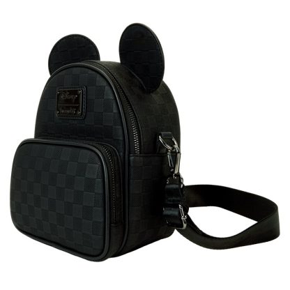 Mickey Mouse Checkered Texture Convertible Mini Backpack & Crossbody Bag - Image 3
