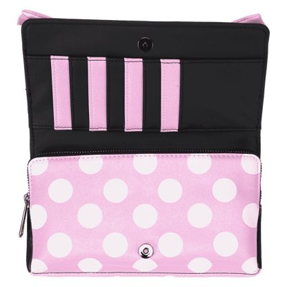 Minnie Mouse Floral Rock The Dots Clutch Crossbody Bag - Image 5