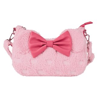 Minnie Mouse Exclusive Hearts Strawberry Scented Sherpa Crossbody Bag