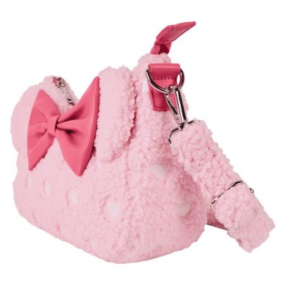 Minnie Mouse Exclusive Hearts Strawberry Scented Sherpa Crossbody Bag - Image 4