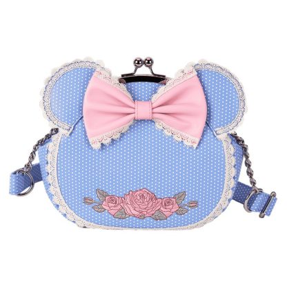 Minnie Mouse Floral and Lace Kisslock Crossbody Bag - Image 3
