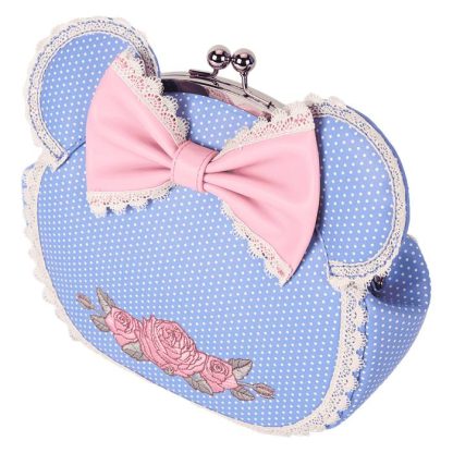 Minnie Mouse Floral and Lace Kisslock Crossbody Bag - Image 5