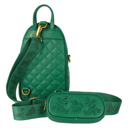 Bambi Quilted Texture Convertible Sling Crossbody Bag with Coin Bag - Image 8