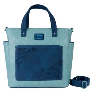Stitch Embroidered Floral Convertible Backpack & Tote Crossbody Bag