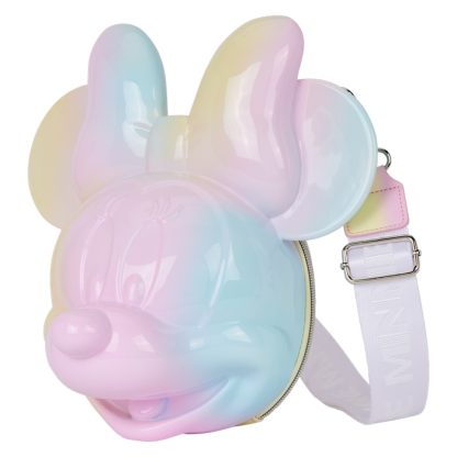 Minnie Mouse Pastel Tie-Dye Molded Figural Crossbody Bag - Image 6