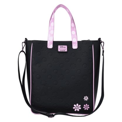 Minnie Mouse Floral Rock The Dots Tote Crossbody Bag With Coin Bag - Image 6