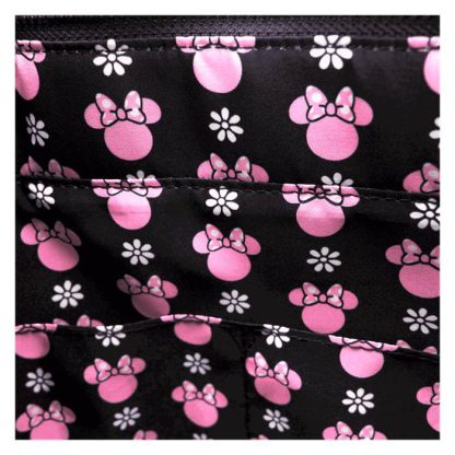 Minnie Mouse Floral Rock The Dots Tote Crossbody Bag With Coin Bag - Image 8