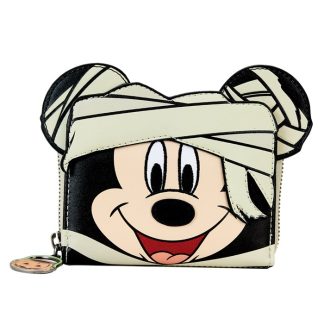 Mickey Mouse Mummy Cosplay Glow Zip Around Wallet