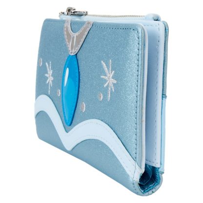 The Princess and the Frog Tiana Blue Gown Glitter Cosplay Flap Wallet - Image 2