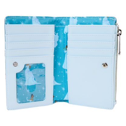 The Princess and the Frog Tiana Blue Gown Glitter Cosplay Flap Wallet - Image 4
