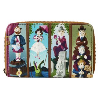 Haunted Mansion Stretching Room Portraits Glow Zip Around Wallet