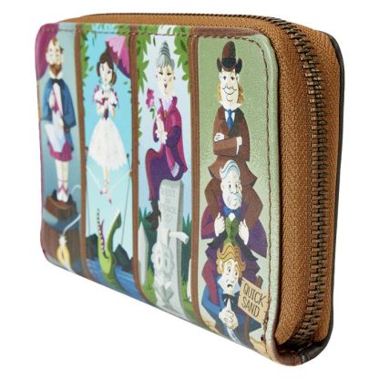 Haunted Mansion Stretching Room Portraits Glow Zip Around Wallet - Image 8