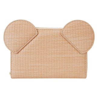 Mickey Mouse Woven Texture Zip Around Wallet