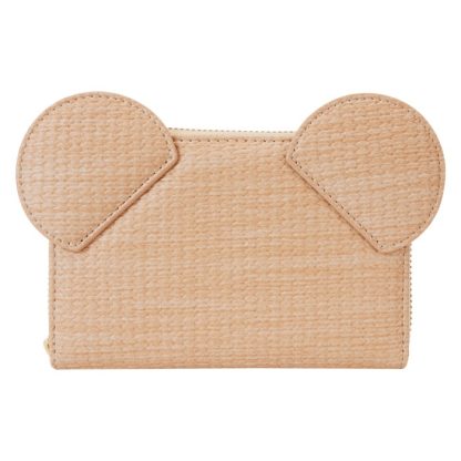 Mickey Mouse Woven Texture Zip Around Wallet