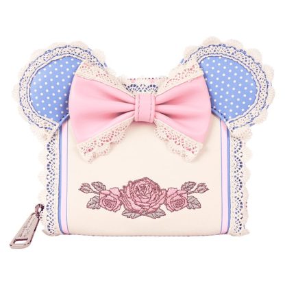 Minnie Mouse Floral and Lace Zip Around Wallet