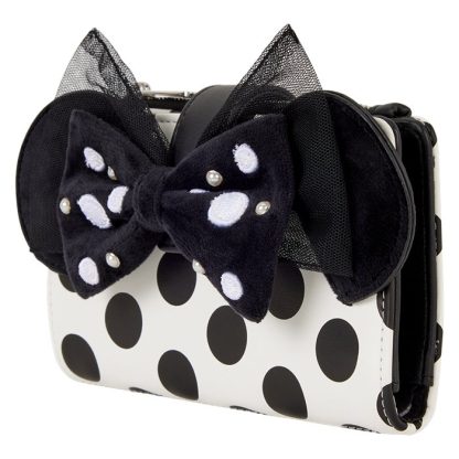 Minnie Mouse Exclusive Polka Dot Pearl Flap Wallet - Image 3