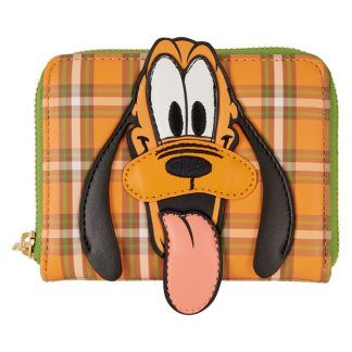 Pluto 95th Anniversary Plaid Zip Around Wallet