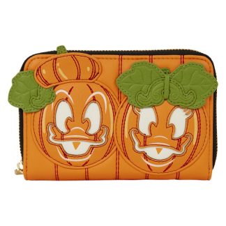 Donald & Daisy Jack-o'-Lantern Exclusive Glow Zip Around Wallet