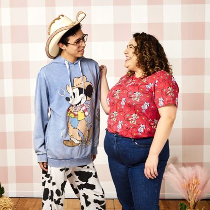 Western Mickey & Minnie Lasso All-Over Print Unisex Tee - Image 2
