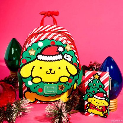 Sanrio Exclusive Pompompurin Santa Hat Light Up Mini Backpack - Image 3